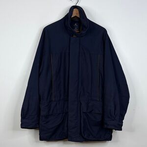 Brooks Brothers x Beretta Jacket Men XL Navy Blue Brown Hunting Chore Field Coat